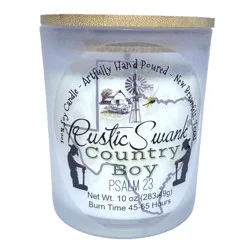 Rustic Swank Country Boy Scented Soy Candle