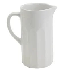 Tabletops Unlimited Mason Craft and More Stoneware Cafe Pitcher - White