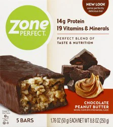 Zone Perfect Chocolate Peanut Butter Bars 5 ea