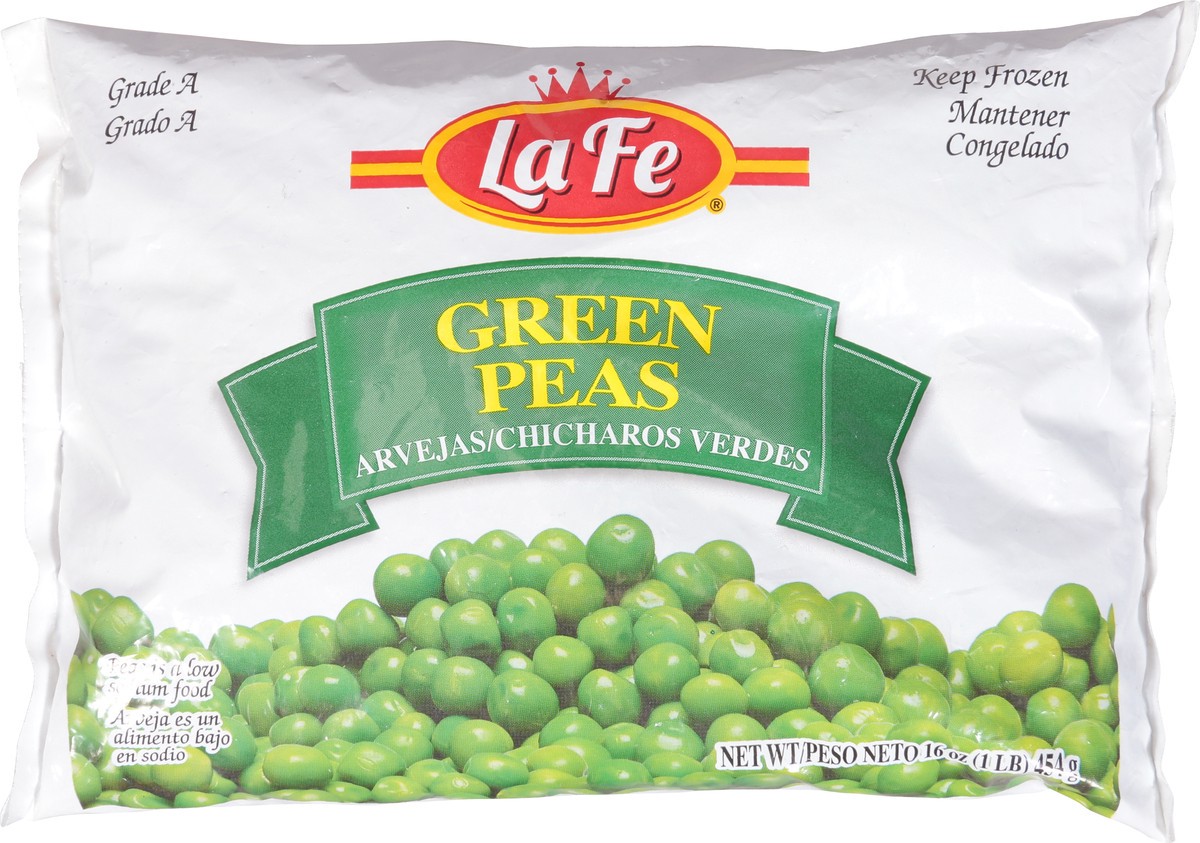 slide 10 of 13, La Fe Green Peas 16 oz, 16 oz