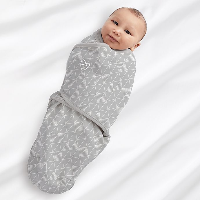 slide 2 of 7, SwaddleMe Small Triangle Natural Position Swaddle - Neutral, 1 ct