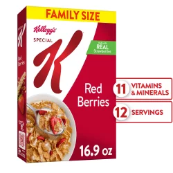 Kellogg's Special K Breakfast Cereal, 11 Vitamins and Minerals, Red Berries