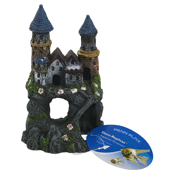 slide 1 of 4, Penn Plax Aquarium Ornament, Castle, 1 ct