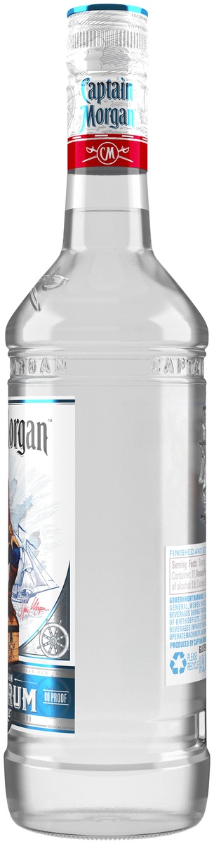 slide 3 of 6, Captain Morgan White Rum Bottle, 750 ml