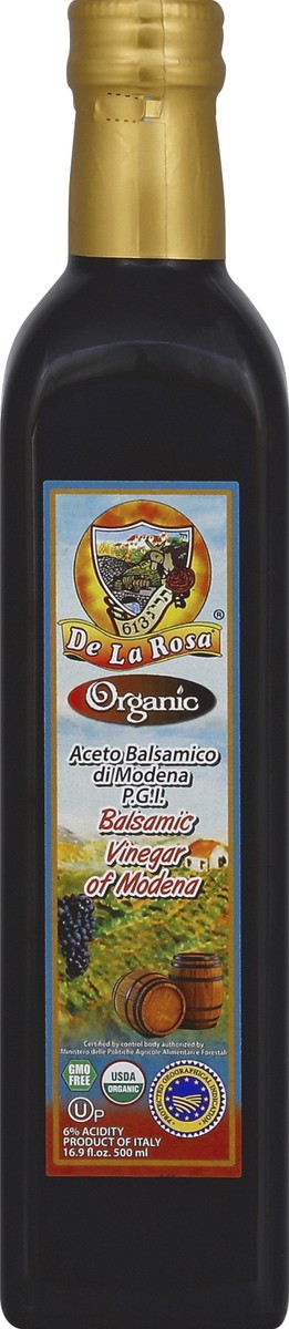 slide 2 of 2, De la Rosa Organic Balsamic Vinegar Modena, 25.4 fl oz