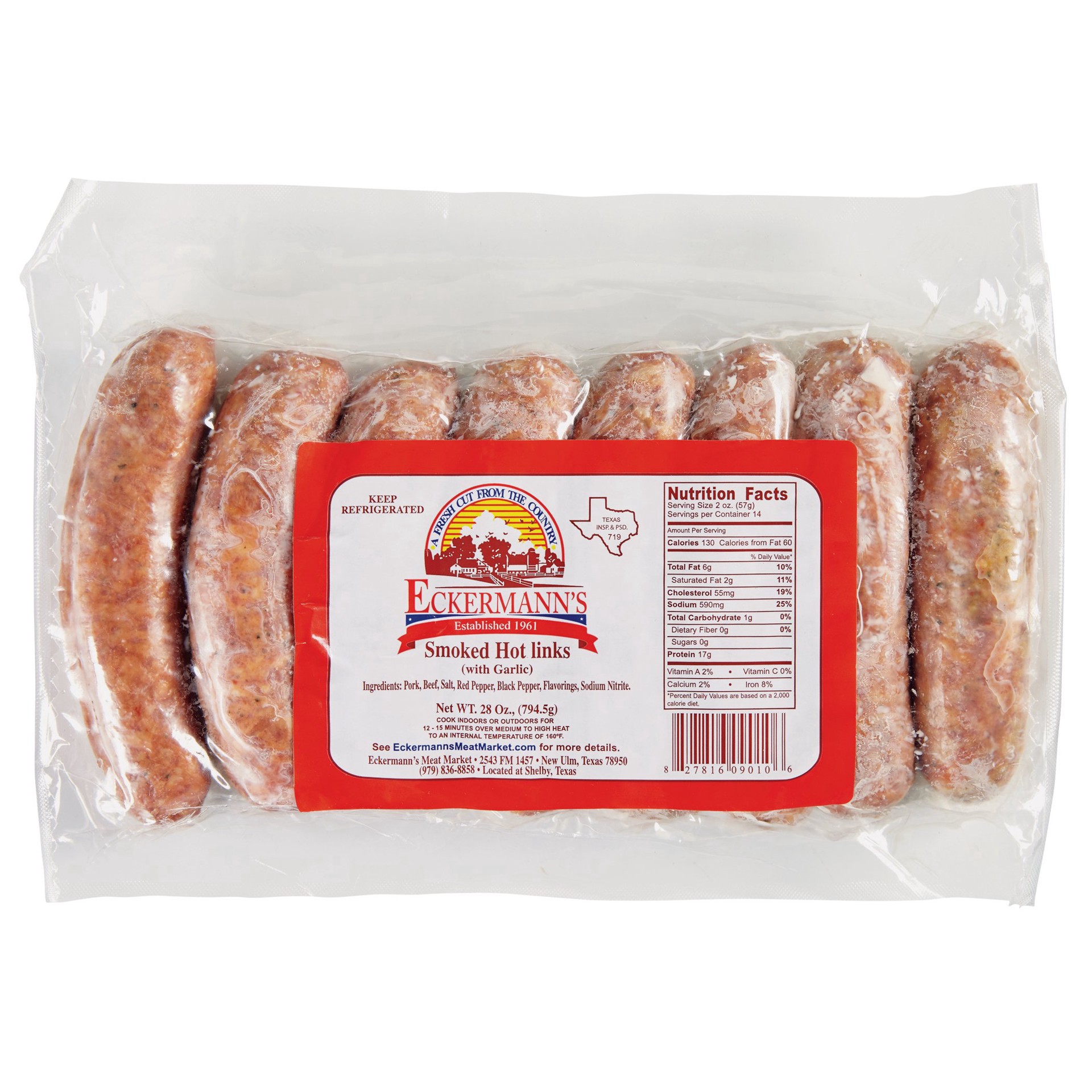 slide 1 of 1, Eckermann's Hot Links Family Pack, 28 oz