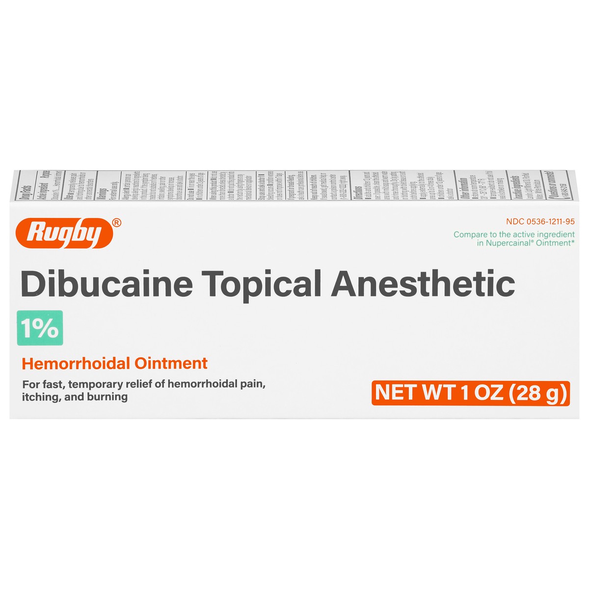 slide 2 of 16, Rugby Dibucaine Topical Anesthetic Hemorrhoidal Ointment 1 oz, 1 oz
