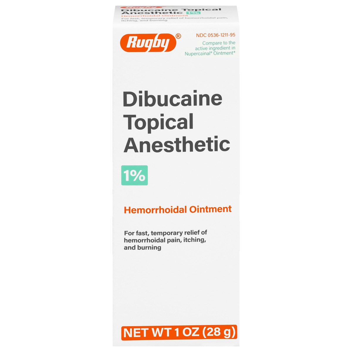 slide 14 of 16, Rugby Dibucaine Topical Anesthetic Hemorrhoidal Ointment 1 oz, 1 oz