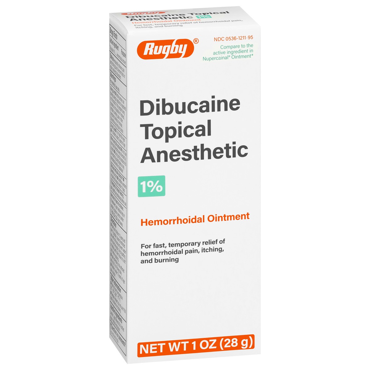 slide 11 of 16, Rugby Dibucaine Topical Anesthetic Hemorrhoidal Ointment 1 oz, 1 oz