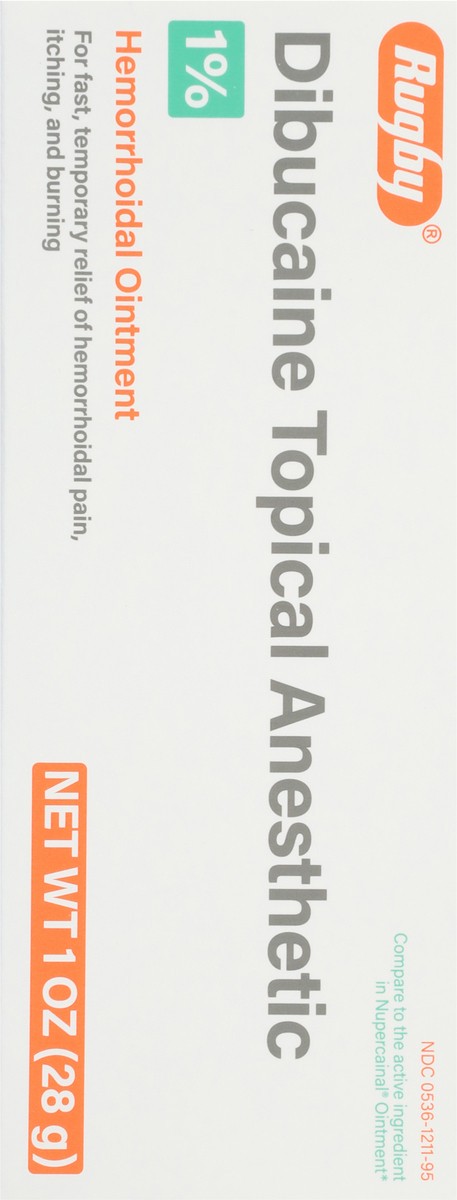 slide 10 of 16, Rugby Dibucaine Topical Anesthetic Hemorrhoidal Ointment 1 oz, 1 oz