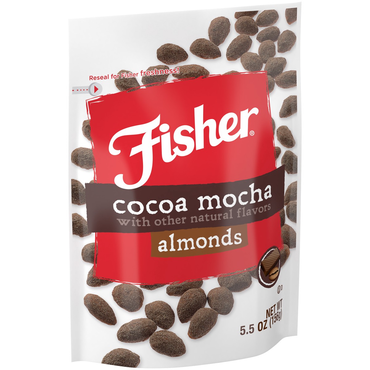 slide 9 of 14, Fisher Cocoa Mocha Almonds 6 ct Tray, 6 ct