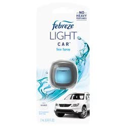 Febreze Light Odor-Eliminating Car Air Freshener Vent Clip, Sea Spray, 1 count