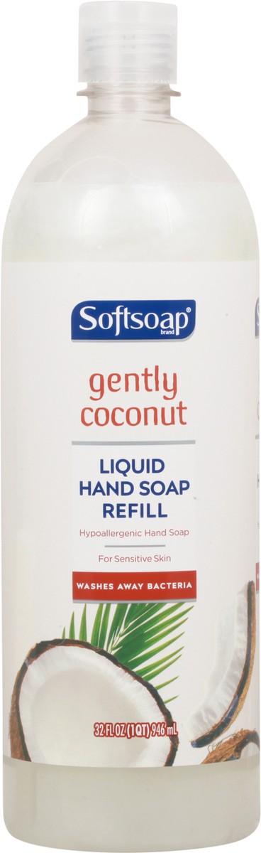 slide 10 of 10, Softsoap Liquid Hand Soap Refill Gently Coconut, 32 oz