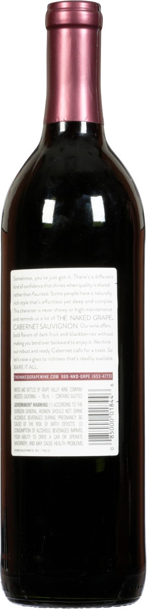 slide 5 of 9, The Naked Grape California Naked Truth 18 Cabernet Sauvignon 750 ml, 750 ml