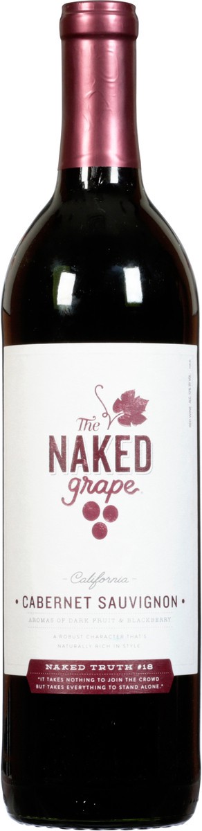 slide 6 of 9, The Naked Grape California Naked Truth 18 Cabernet Sauvignon 750 ml, 750 ml