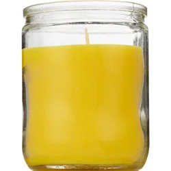 Star Candle Prayer Candle, Novena Yellow, 4 oz