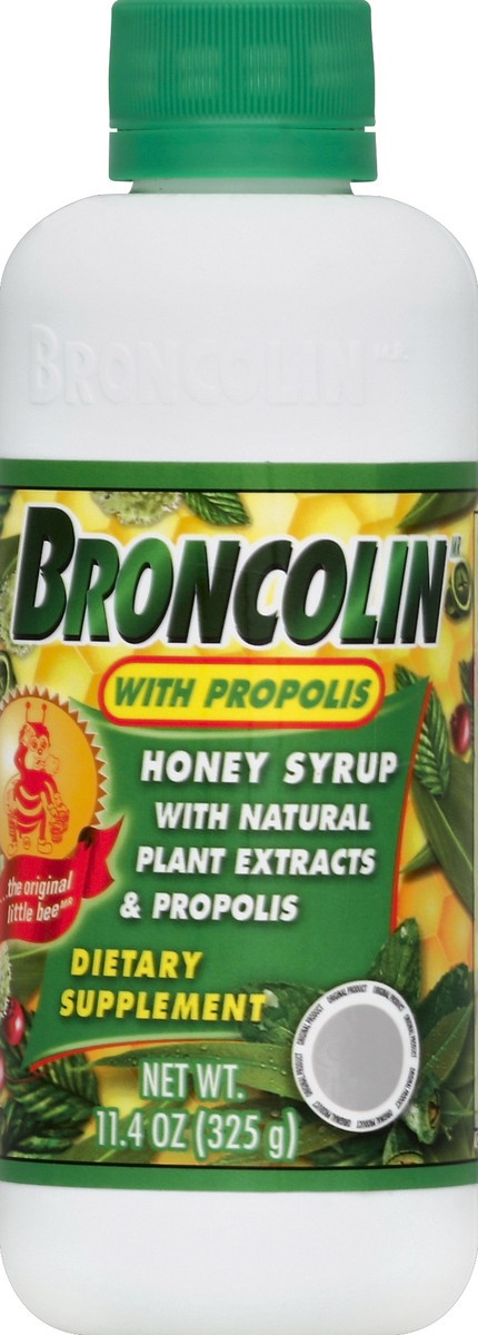 slide 2 of 5, Broncolin Honey Syrup 11.4 oz, 11.4 oz