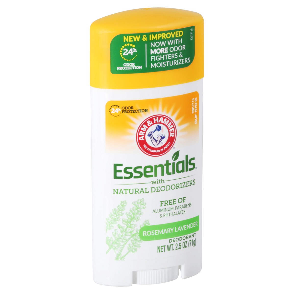 slide 12 of 12, ARM & HAMMER Essentials Deodorant- Fresh Rosemary Lavender- Solid Oval- 2.5oz- Made with Natural Deodorizers- Free From Aluminum, Parabens & Phthalates, 2.5 oz
