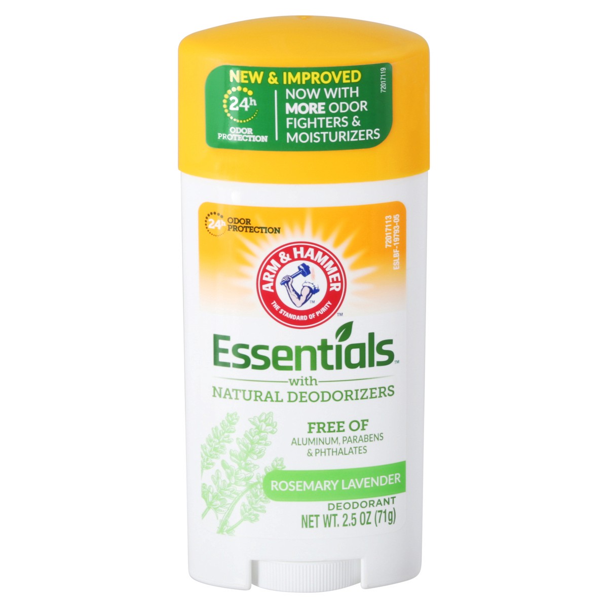 slide 1 of 12, ARM & HAMMER Essentials Deodorant- Fresh Rosemary Lavender- Solid Oval- 2.5oz- Made with Natural Deodorizers- Free From Aluminum, Parabens & Phthalates, 2.5 oz