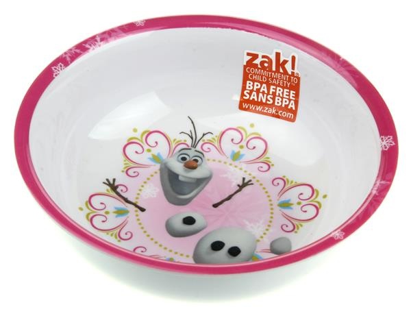 slide 1 of 1, Zak! Designs Disney Frozen Anna And Elsa Kids Cereal Bowl - Blue, 15 oz
