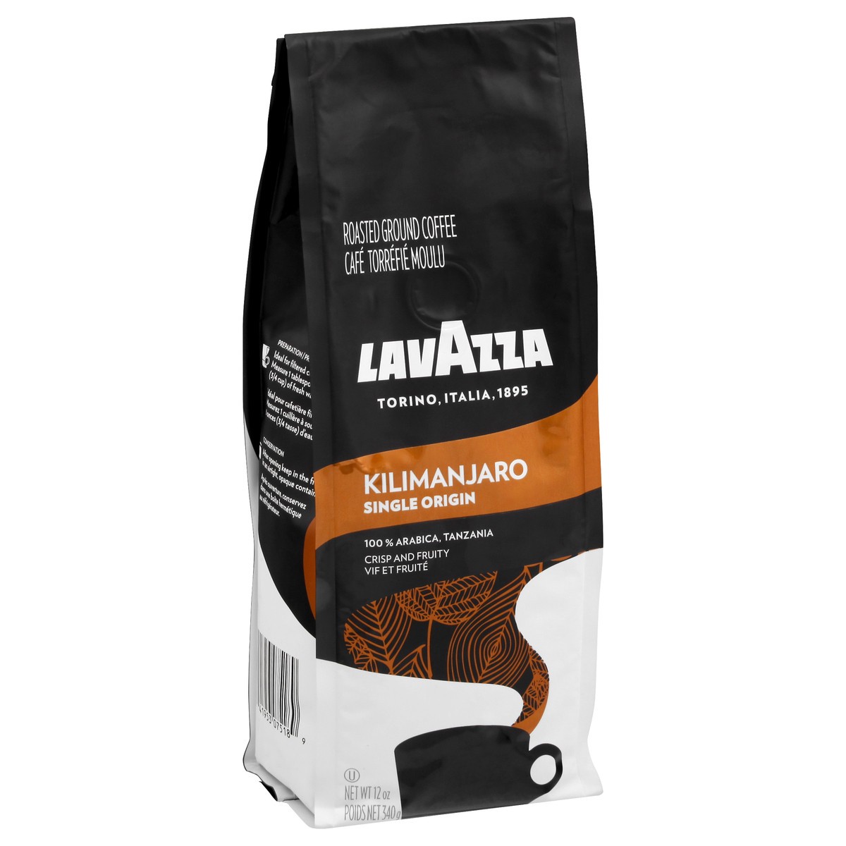 slide 5 of 9, Lavazza Roasted Ground 100% Arabica Kilimanjaro Coffee - 12 oz, 12 oz