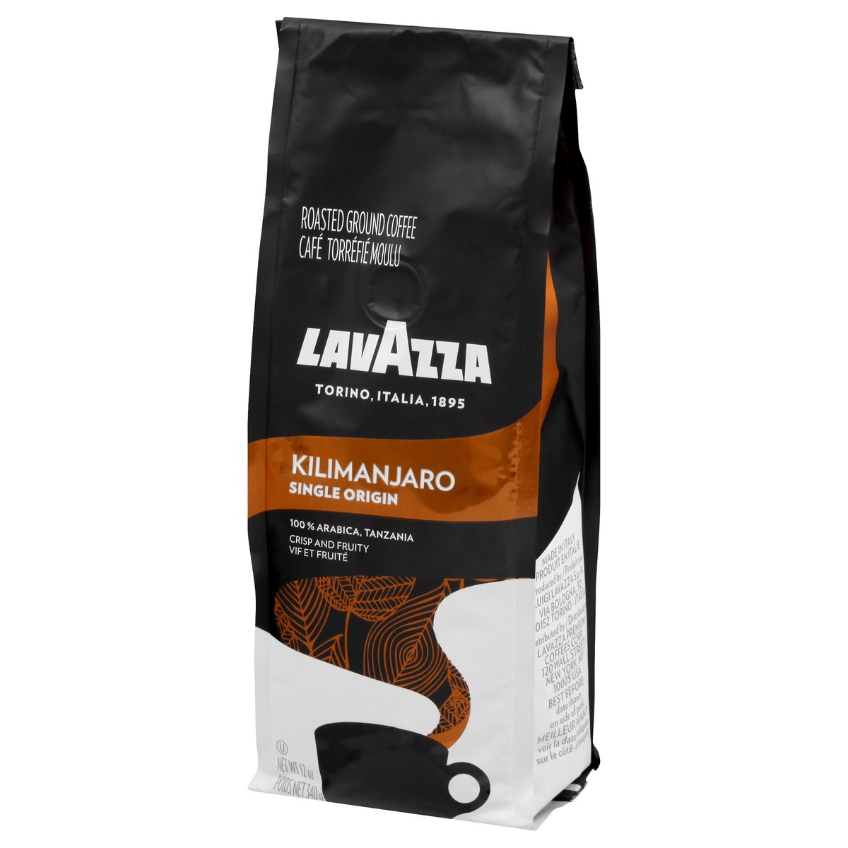 slide 9 of 9, Lavazza Roasted Ground 100% Arabica Kilimanjaro Coffee - 12 oz, 12 oz