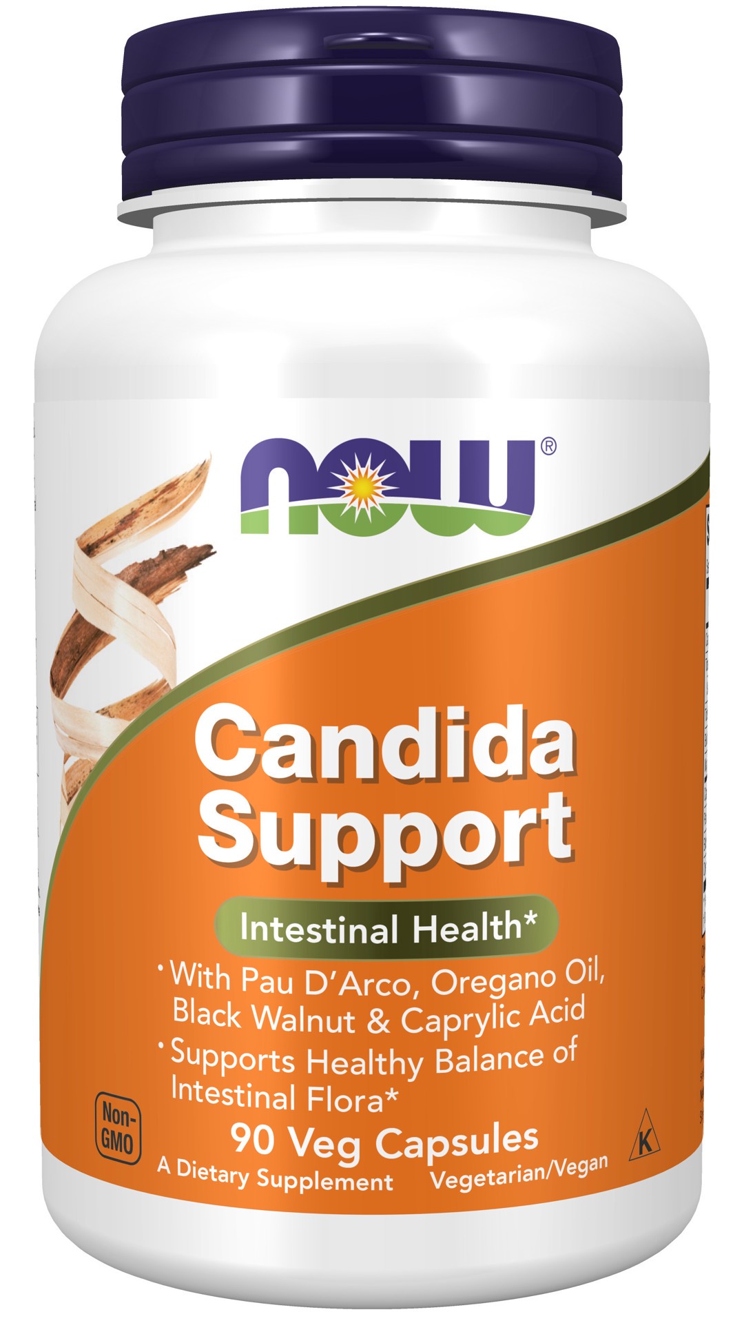 slide 1 of 4, NOW Candida Support - 90 Veg Capsules, 1 ct