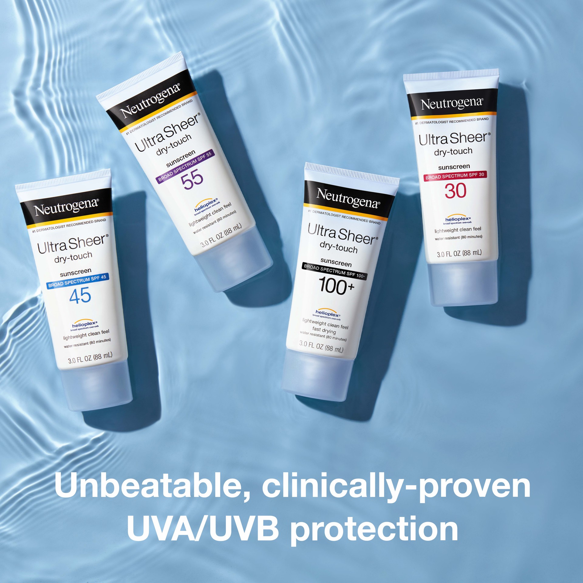 slide 4 of 10, Neutrogena Ultra Sheer Dry Touch Water Resistant Sunscreen - SPF 100 - 3 fl oz, 3 fl oz