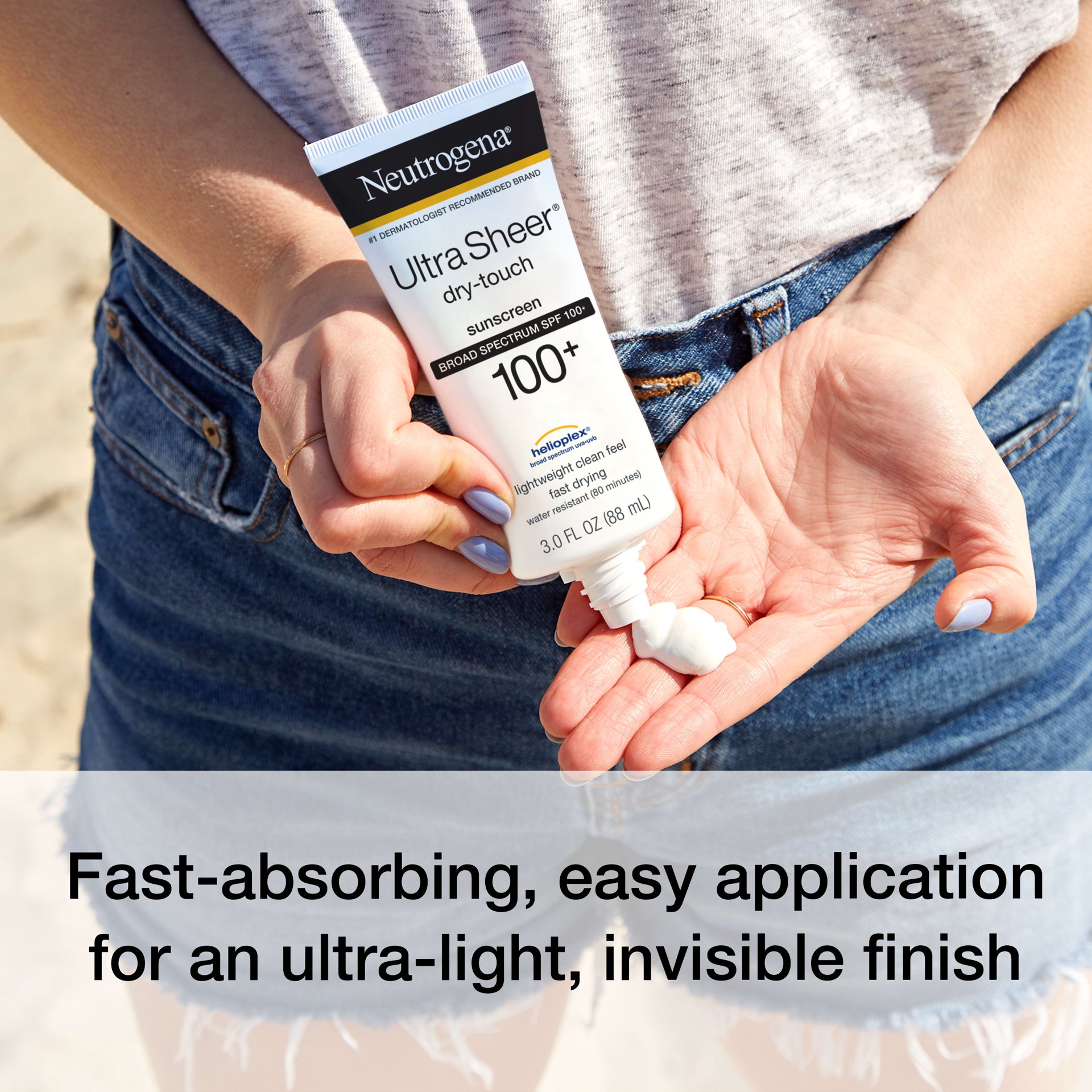 slide 7 of 10, Neutrogena Ultra Sheer Dry Touch Water Resistant Sunscreen - SPF 100 - 3 fl oz, 3 fl oz