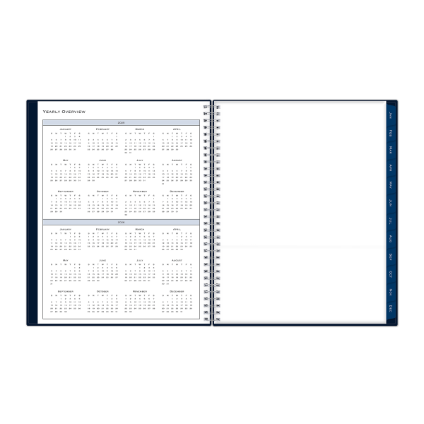 slide 6 of 8, 2025 Blue Sky Weekly/Monthly Planning Calendar, 8-1/2"" X 11"", Passages/Solid Navy, January To December, 1 ct