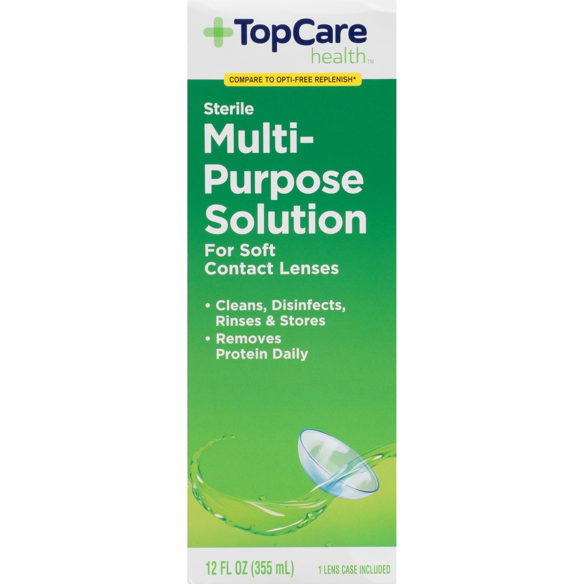 slide 5 of 15, TopCare Health Sterile Multi-Purpose Solution 12 fl oz, 12 oz