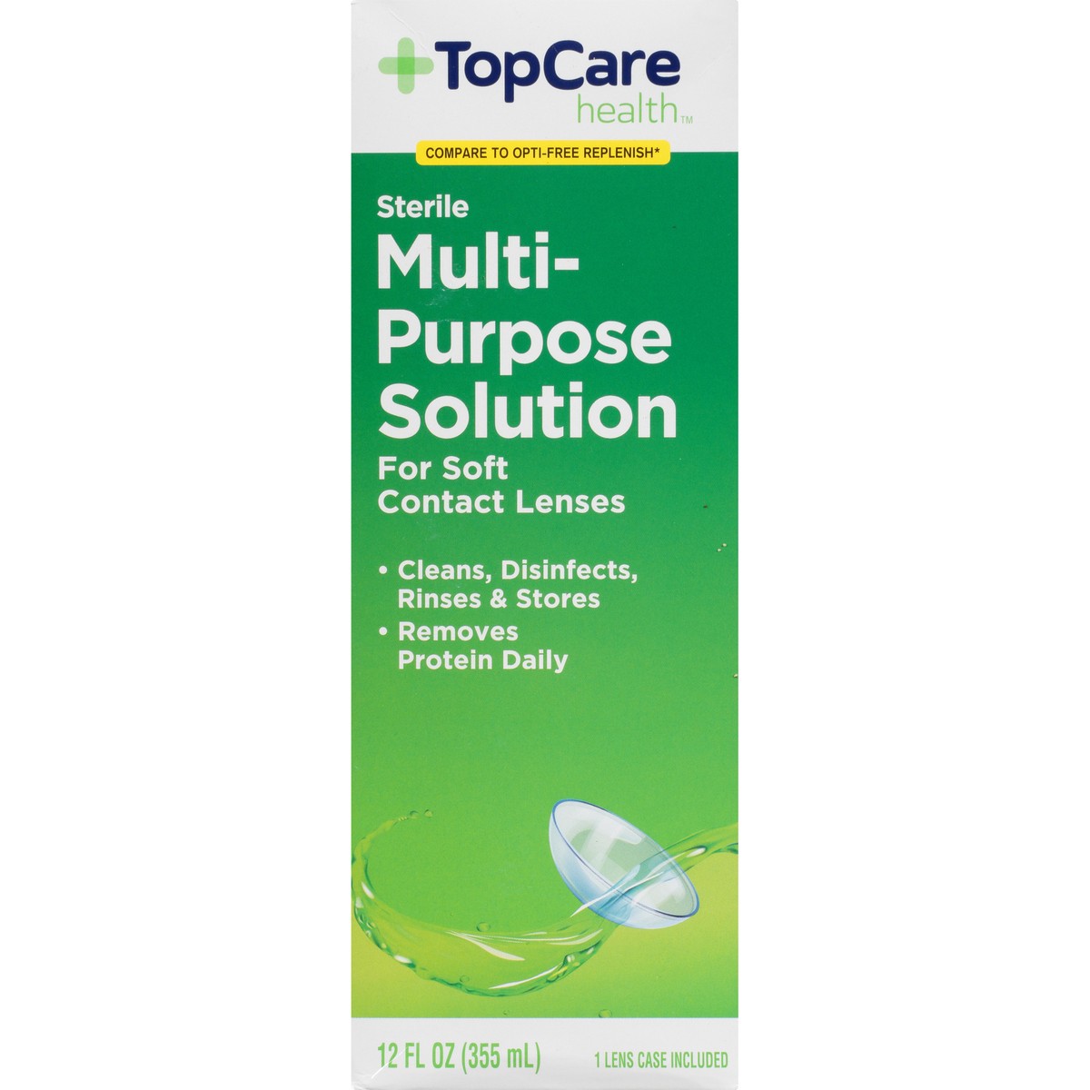 slide 12 of 15, TopCare Health Sterile Multi-Purpose Solution 12 fl oz, 12 oz