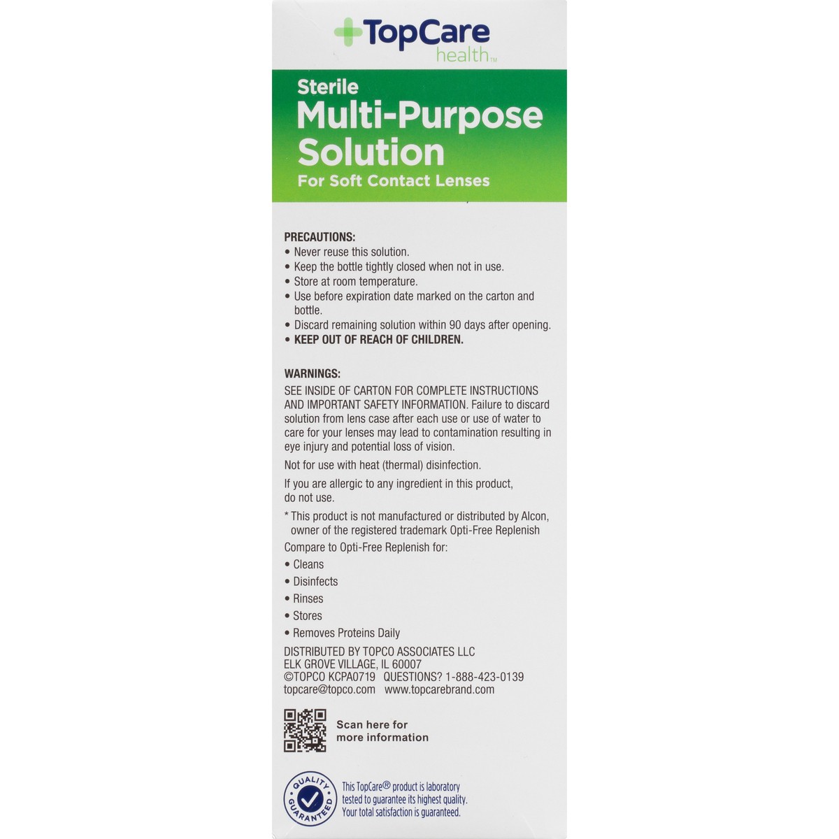 slide 3 of 15, TopCare Health Sterile Multi-Purpose Solution 12 fl oz, 12 oz