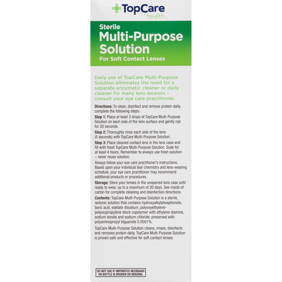 slide 15 of 15, TopCare Health Sterile Multi-Purpose Solution 12 fl oz, 12 oz