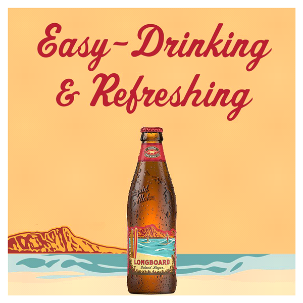 slide 6 of 21, Kona Brewing Co.. Longboard Island Lager Beer, 6 Pack Beer, 12 FL OZ Bottles, 72 fl oz