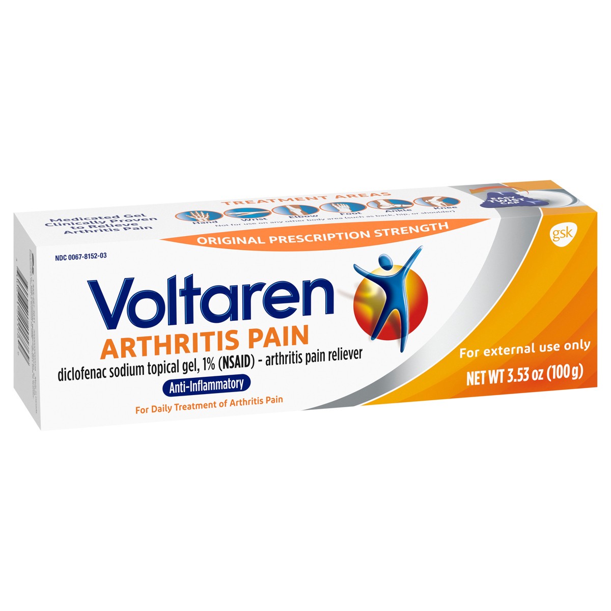 slide 3 of 9, Voltaren Arthritis Pain Gel for Powerful Topical Arthritis Pain Relief - 3.5 oz/100 g Tube, 3.53 oz