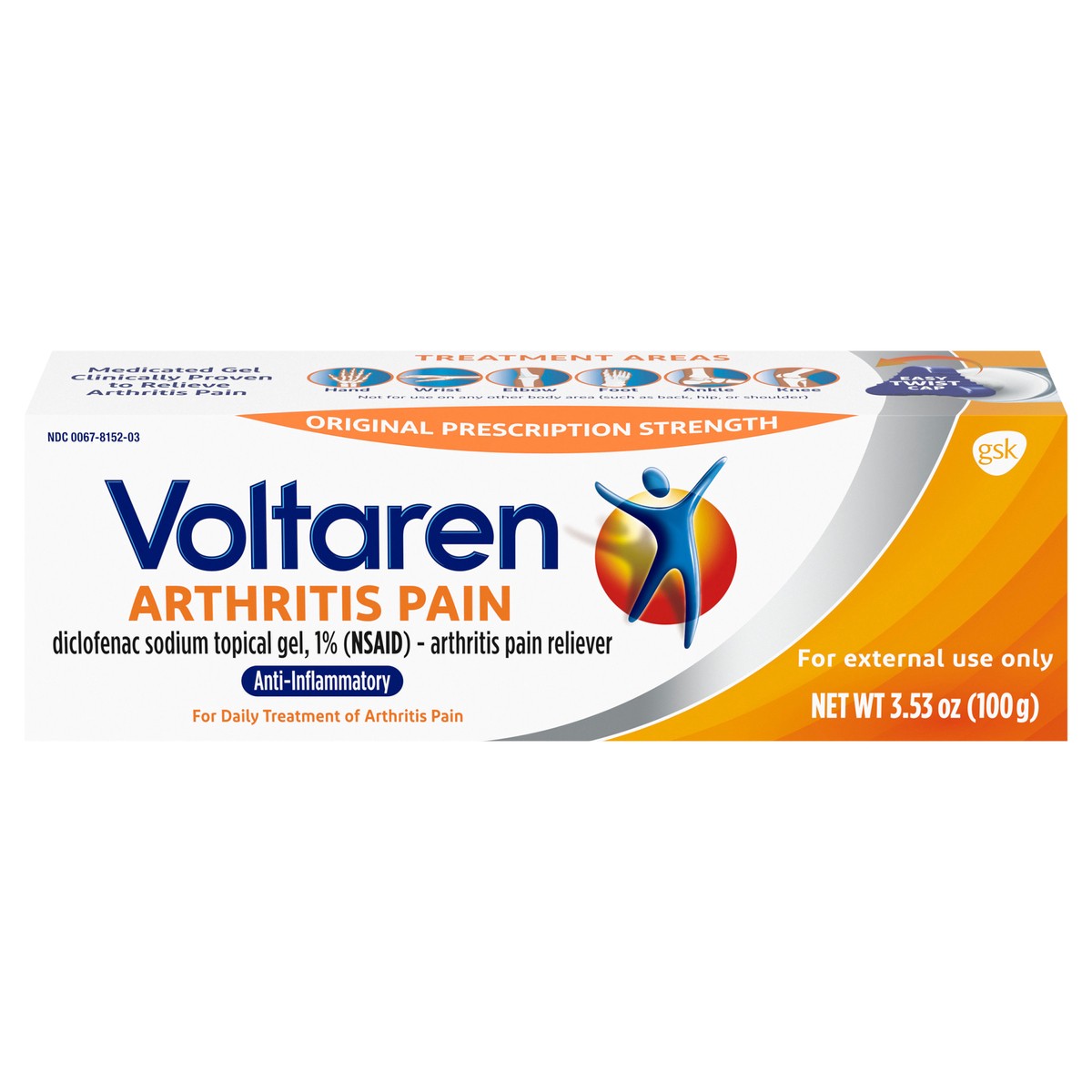 slide 1 of 9, Voltaren Arthritis Pain Gel for Powerful Topical Arthritis Pain Relief - 3.5 oz/100 g Tube, 3.53 oz