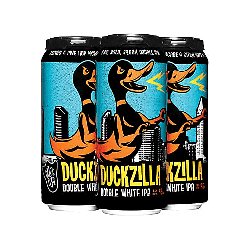 slide 1 of 1, Duck Foot Brewing Co. Duck Foot Duckzilla Double White IPA, 4 ct; 16 oz