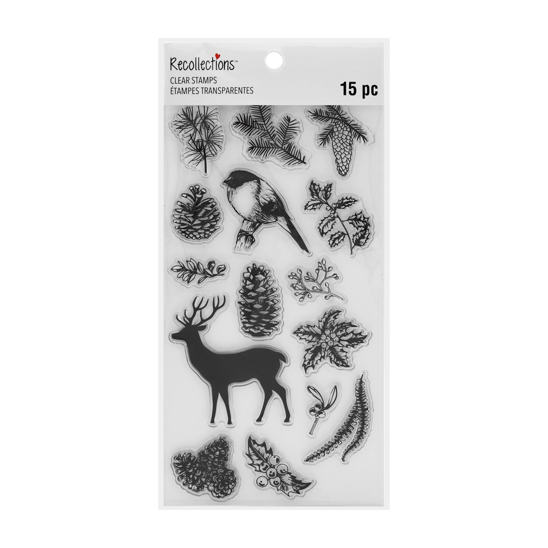 slide 4 of 5, Woodland Animals Clear Stamps, 15ct. By Recollections, 15 ct