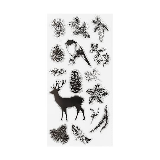 slide 1 of 5, Woodland Animals Clear Stamps, 15ct. By Recollections, 15 ct