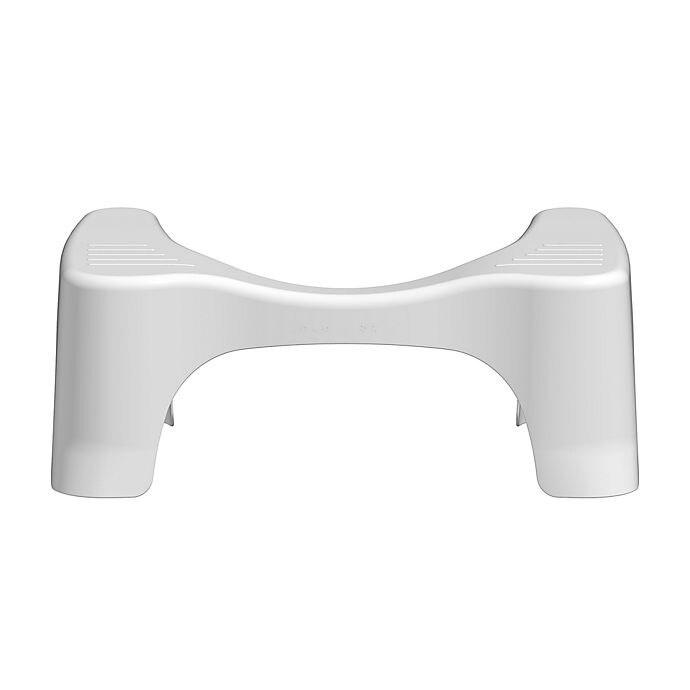 slide 4 of 6, Squatty Potty Curve Toilet Stool - White, 7 in