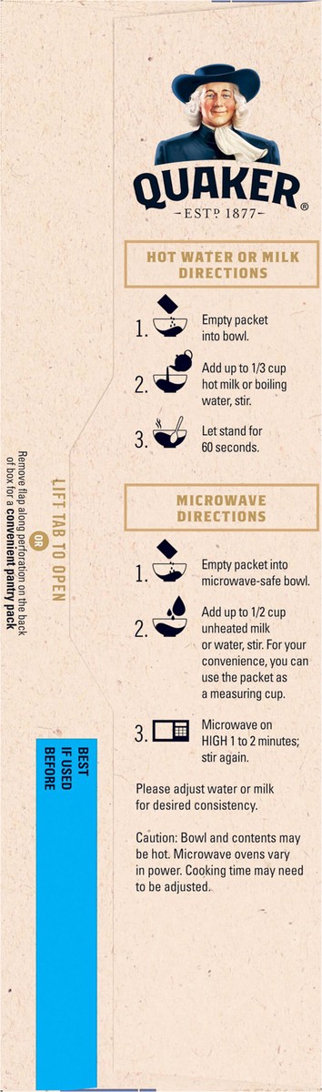 slide 8 of 11, Quaker Instant Oatmeal Blueberry Strawberry 1.37 Oz 6 Count, 8.2 oz