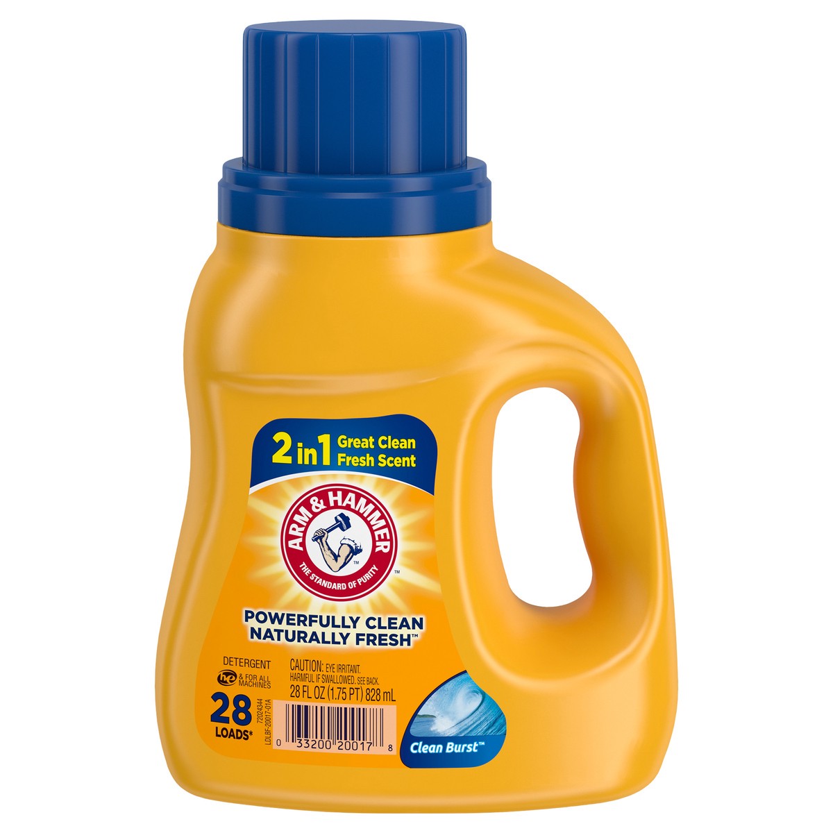 slide 4 of 12, ARM & HAMMER Clean Burst, 28 Loads Liquid Laundry Detergent, 28 Fl oz, 28 fl oz