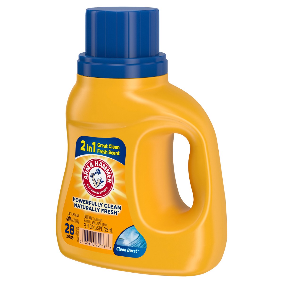 slide 5 of 12, ARM & HAMMER Clean Burst, 28 Loads Liquid Laundry Detergent, 28 Fl oz, 28 fl oz