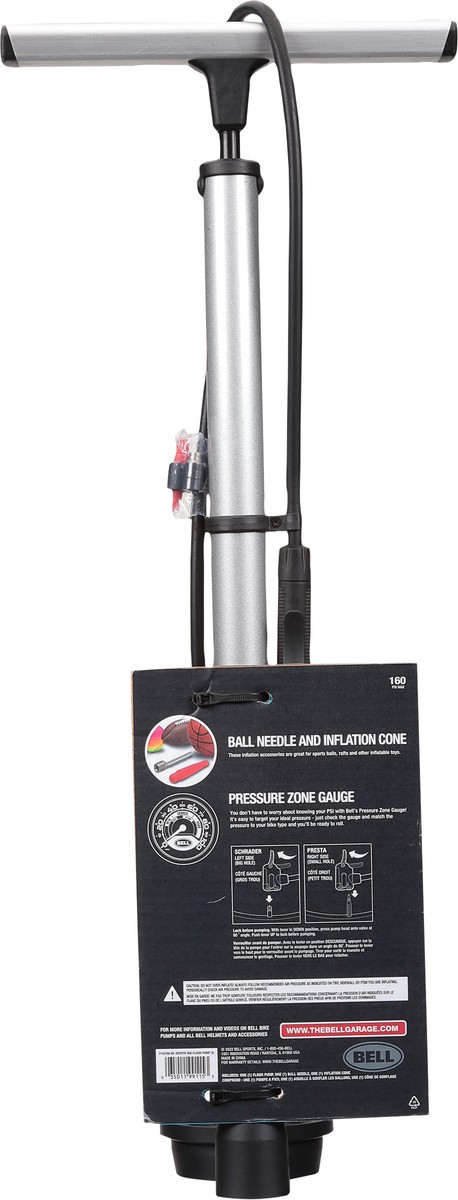 slide 9 of 10, Bell Bicycle Floor Pump, 1 ct