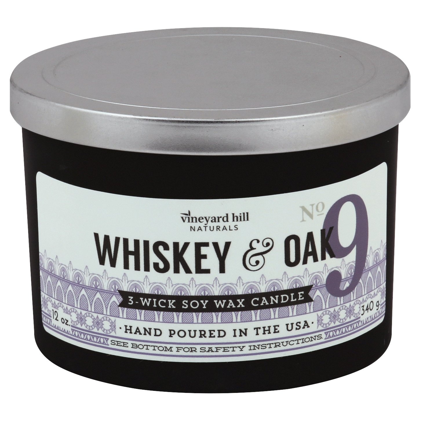slide 1 of 2, Vineyard Hill Naturals Paddywax Oak and Whiskey Candle, 12 oz