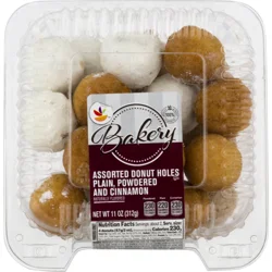 Bakery Assorted Plain Powdered & Cinnamon Donut Holes
