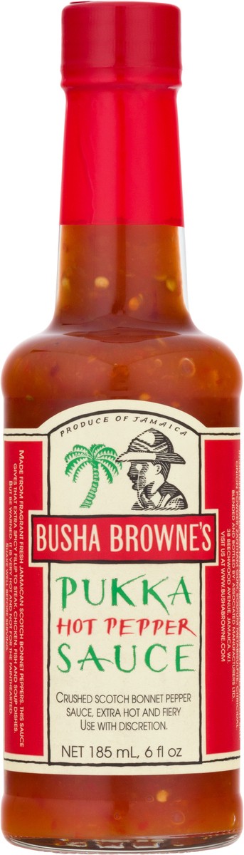 slide 11 of 12, Busha Browne's Pukka Hot Pepper Sauce 185 ml, 185 ml