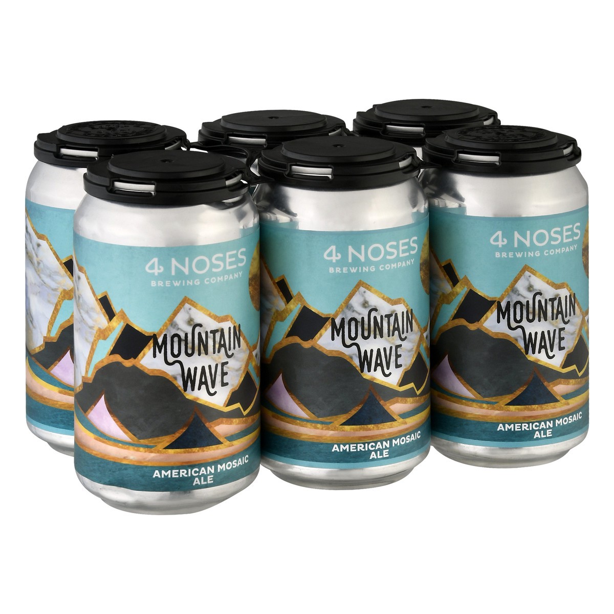 slide 5 of 8, 4 Noses Brewing Company, Mountain Wave American Mosaic Ale 6Pk, 12 fl oz