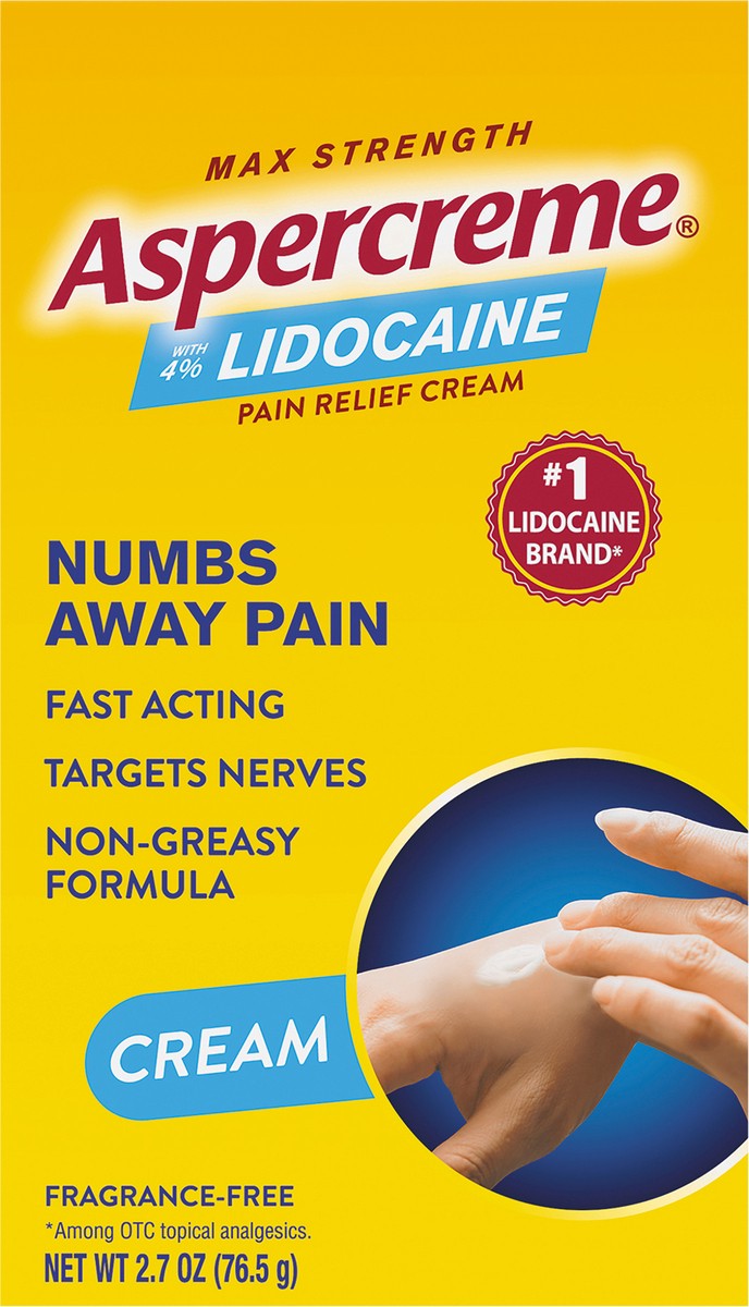 slide 7 of 7, Aspercreme Max Strength Pain Relief Cream 2.7 oz, 2.7 oz